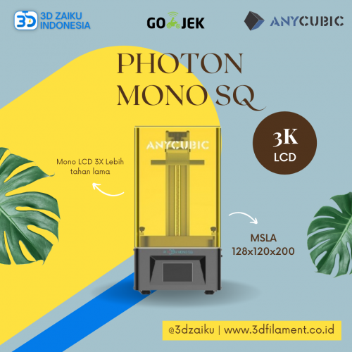 3D Printer Anycubic Photon Mono SQ 3K LCD UV MSLA LED 405nm Resin